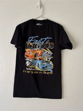 Fast & Furious Graphic T-Shirt Mens Small
Black Toyota Supra R34 Skyline